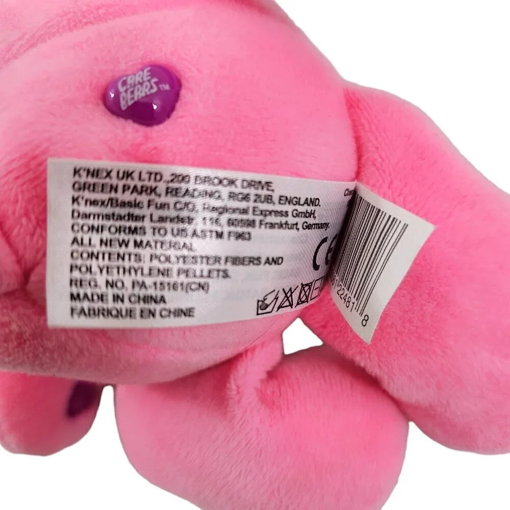 Care Bears Cheer Bear 9” Pink Teddy Bear Soft Stuffed Plush Toy Animal